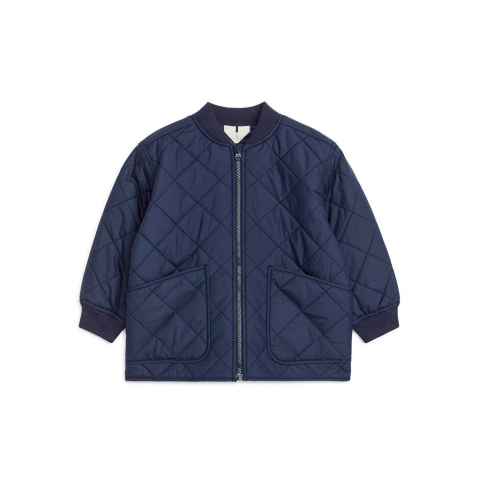 ARKET Kid's Quilted Jacket in Navy